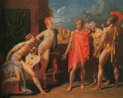 让 奥古斯特 多米尼克 安格尔 : Ambassadors Sent by Agamemnon to Urge Achilles to Fight